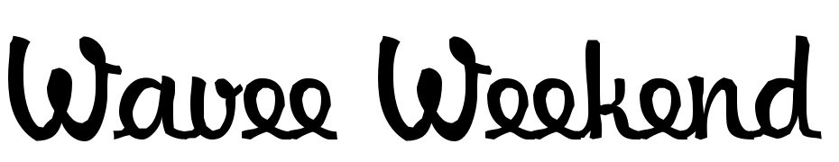 Wavee Weekend Original Prototype Yazı tipi ücretsiz indir